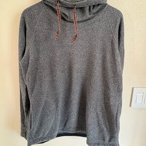 Charcoal Women's Cowl Sweatshirt with Drawstring
